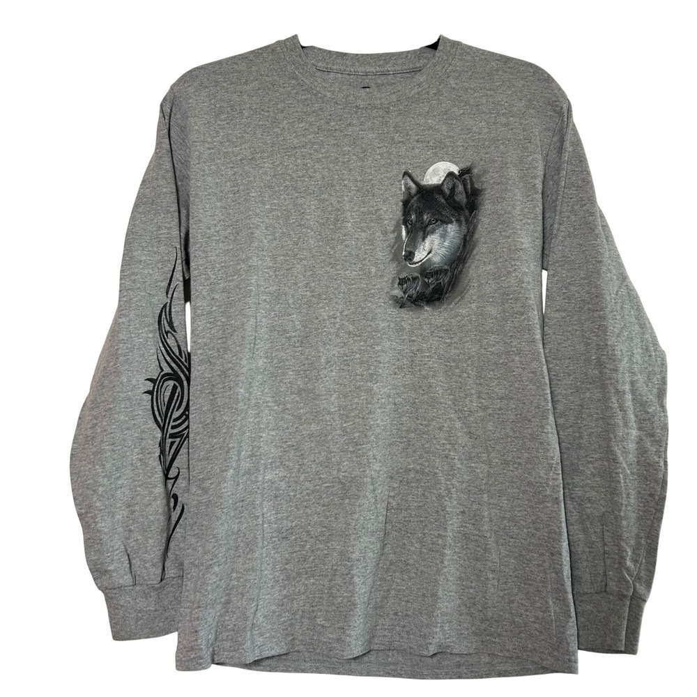 vintage‎ y2k wolf graphic tee